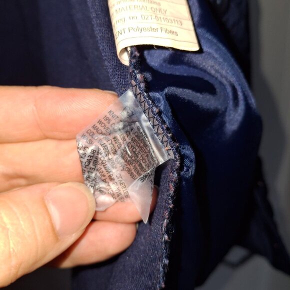 ALIA Lightweight Blue Jacket - Quilted Trim, Front Button Fastening, Patch Pocke - Picture 6 of 8